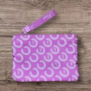 Victoria's Secret PINK Zip Pouch Pink Logo Makeup Bag Travel Wristlet